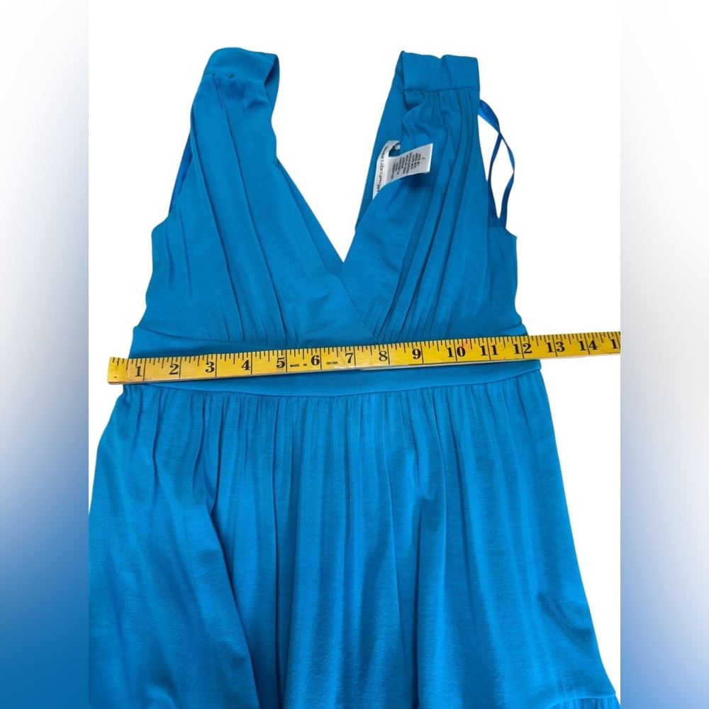 Diane von furstenberg. Elegant Blue Maxi Dress - Picture 4 of 7